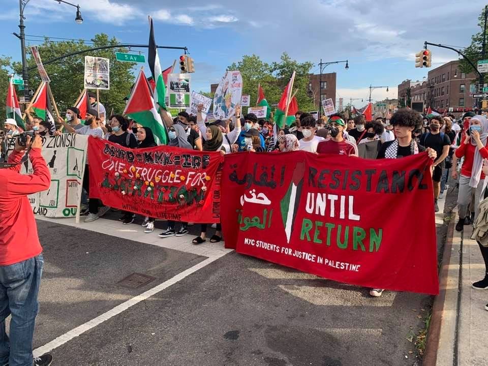 نيويورك تشهد أكبر مظاهرة داعمة للفلسطينيين منذ سنوات