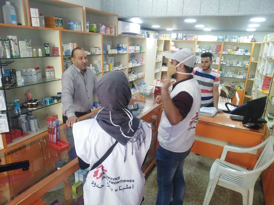حملة توعية مجتمعية حول فيروس "كورونا" في مخيم عين الحلوة