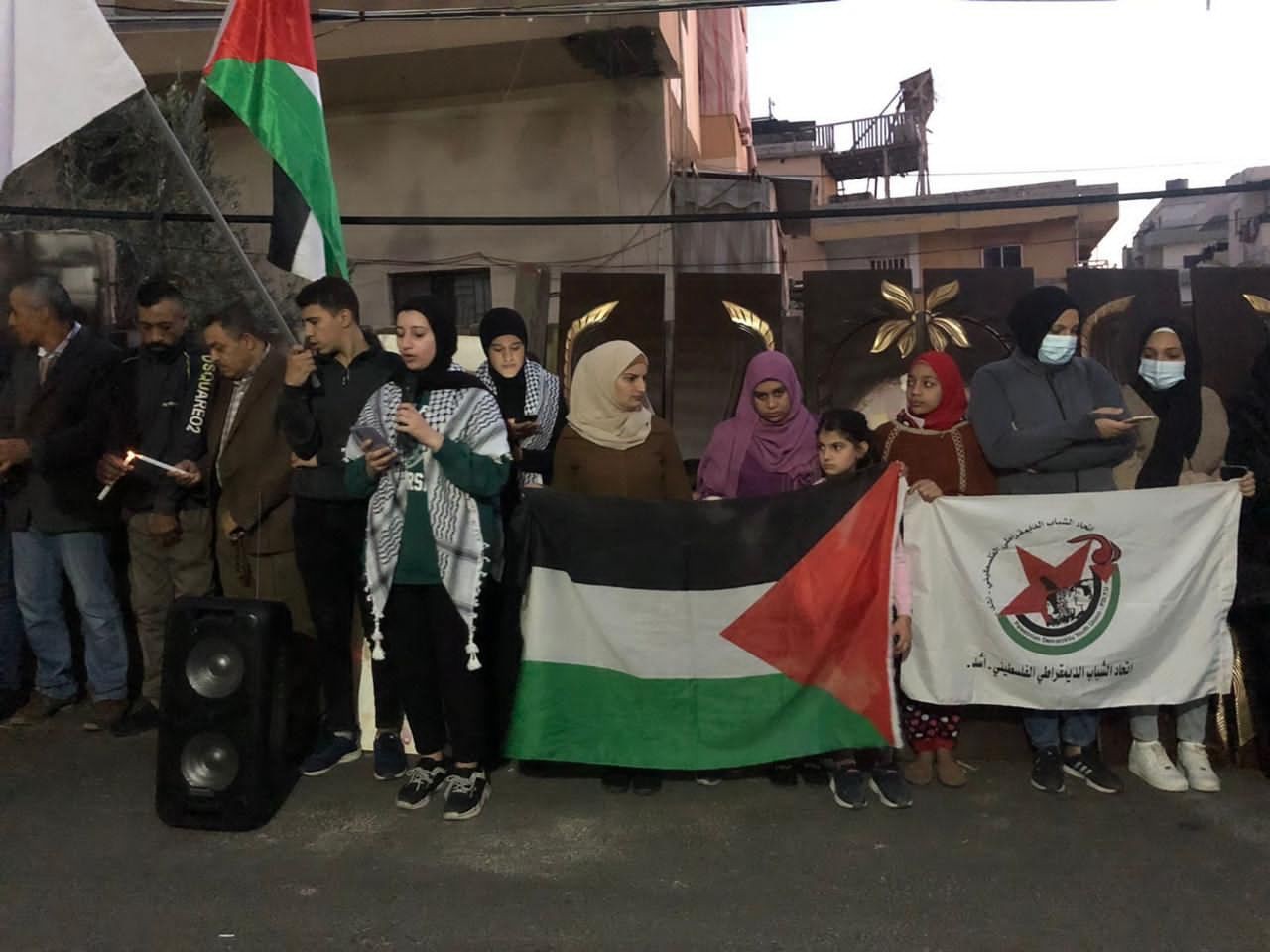 إحياء يوم الشهيد الفلسطيني في مُخيّم البرج الشمالي