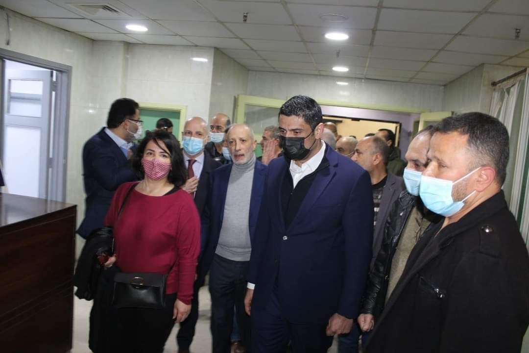 الحسن وكوردوني يتفقدان مشفى النداء الانساني في مخيم عين الحلوة