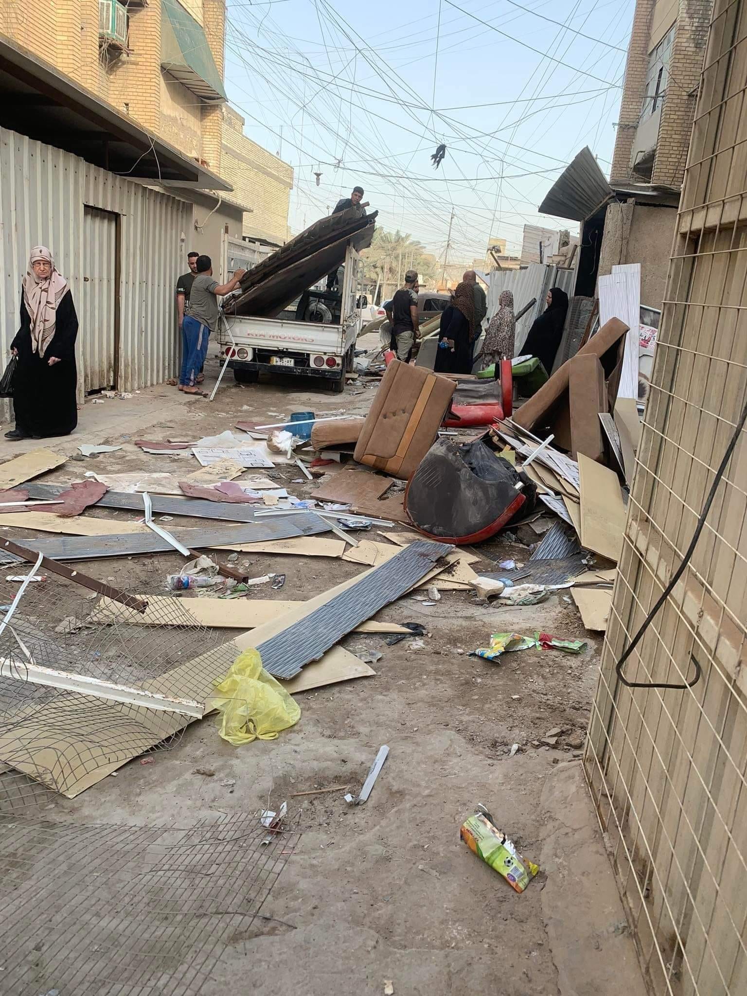 وقف أعمال هدم أكشاك عائدة لفلسطينيين بحي البلديات في بغداد