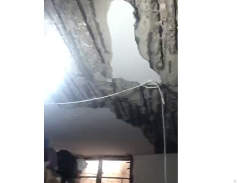 نجاة 3 أطفال في سقوط سقف منزل لاجئ فلسطيني بالقرب من مخيّم عين الحلوة