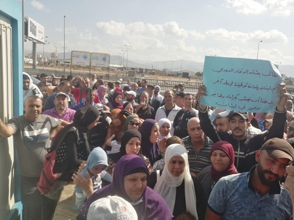 اعتصام لفلسطينيي سوريا ببيروت للمطالبة بالإغاثة والمعونة الشتوية