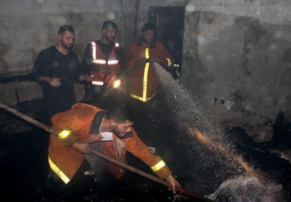 حداد عام على ضحايا حريق مخيم جباليا وعائلة أبو ريّا تصدر بياناً