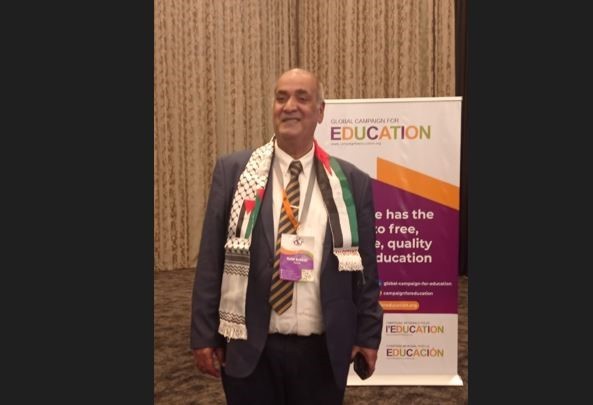 بإجماع عالمي.. انتخاب الفلسطيني رفعت صباح رئيساً للحملة العالمية للتعليم