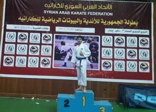 فلسطيني يحرز مركزين متقدمين في بطولة سوريا للكاراتيه
