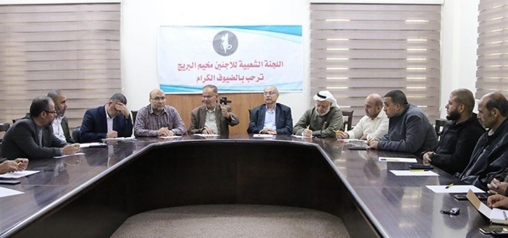 جولة للمجلس التشريعي في مخيم البريج لتفقد أحوال اللاجئين
