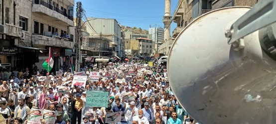 جمعة أخرى تشهد مسيرات في الأردن من أجل قطاع غزة
