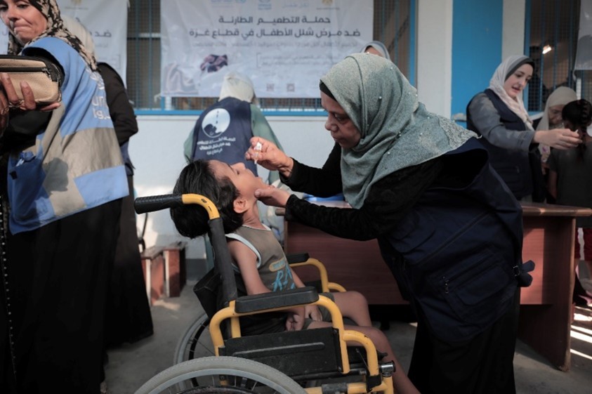 بدء المرحلة الثانية من حملة التطعيم ضد شلل الأطفال في قطاع غزة