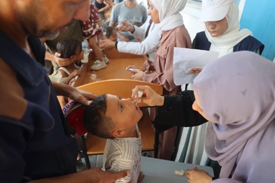 الصحة تعلن تطعيم 69% من أطفال قطاع غزة ضد شلل الأطفال