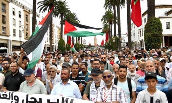وقفة من أجل فلسطين في الرباط ومطالبات بإدخال المساعدات الإنسانية إلى غزة