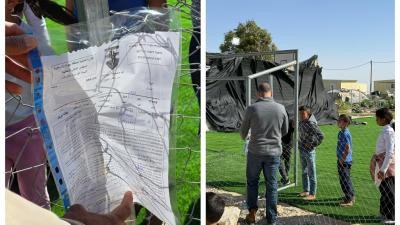تصعيد "إسرائيلي" يستهدف الملاعب الفلسطينية.. إخطار بهدم ملعب في مسافر يطا