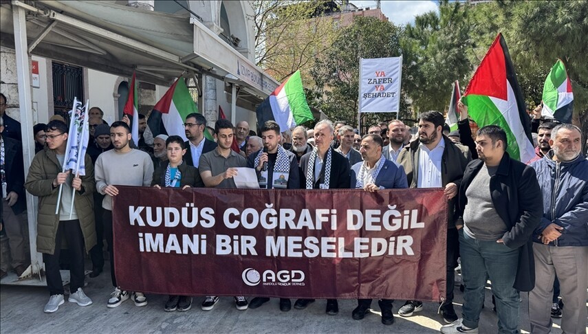 وقفات احتجاجية بولايات تركية رفضا لإغلاق الأقصى وقانون اعدام الأسرى