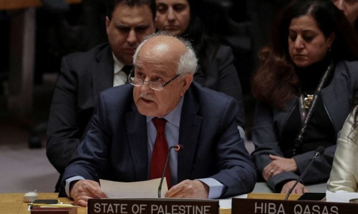 منصور يطالب مجلس الأمن بضمان وصول الهيئات الأممية للتحقيق بالجرائم  والانتهاكات بحق شعبنا