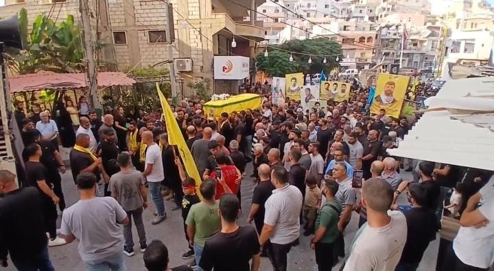 تشييع حاشد للشهيد الفلسطيني محمد عسقول في البرج الشمالي جنوب لبنان
