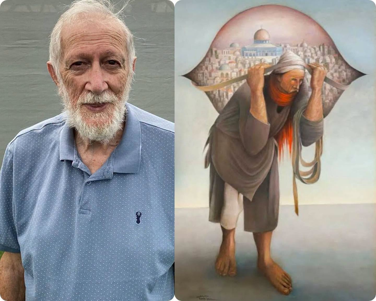 رحيل سليمان منصور.. فنان حمل فلسطين على كتفي "جمل المحامل"
