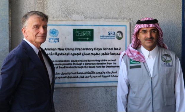 الصندوق السعودي للتنمية يتفقد مشاريع "أونروا" في مخيم عمّان الجديد ويؤكد دعمها
